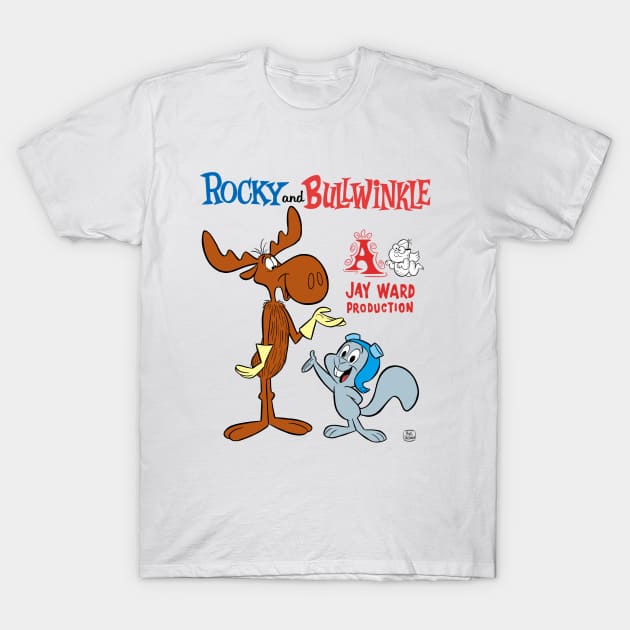 ROCKY AND BULLWINKLE T-Shirt by markscartoonart62